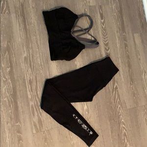 Lululemon Vegas pants n Sports bra